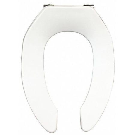 Jones Stephens EZ Close Plstc Seat, Wt, Chrme Hnge, Elngtd Without Cover, Self-Sustaining Check Hinge, Elongated C106CEZ00