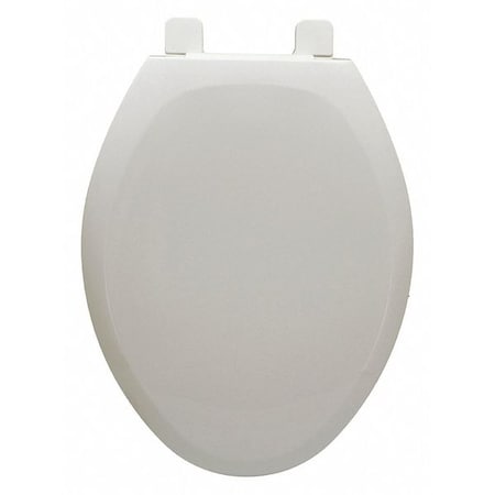 Jones Stephens Prem Plstc Seat, Wht, SS Hnge Post, Elngtd With Cover, Polypropylene Plastic, Elongated, White C2200HPSS00