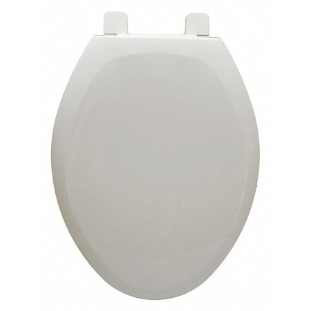 Jones Stephens Prem Plstc Seat, Wht, SS Hnge Post, Elngtd With Cover, Polypropylene Plastic, Elongated, White C2200HPSSAMF