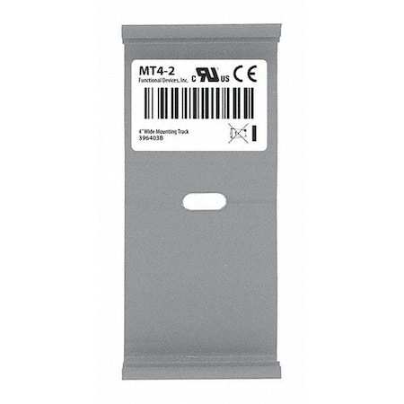 Functional Devices-Rib Mounting Snap Track, 4.00" W x 2" L MT4-2