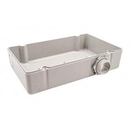 Functional Devices-Rib Electrical Enclosures, 4.28 in H, 2 in D, 7 in W, NEMA 1, Plastic PE6000