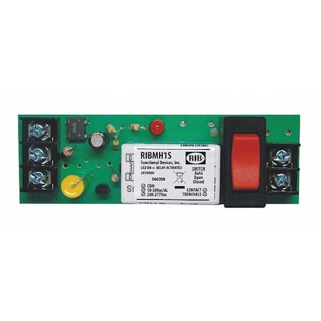 Functional Devices-Rib Track Mount Relay, 15A, SPST-N/O RIBMH1S