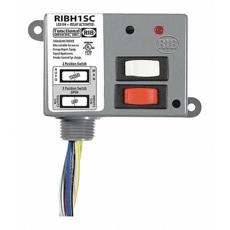 Functional Devices-Rib Enclosed Relay, 10A, SPDT RIBH1SC