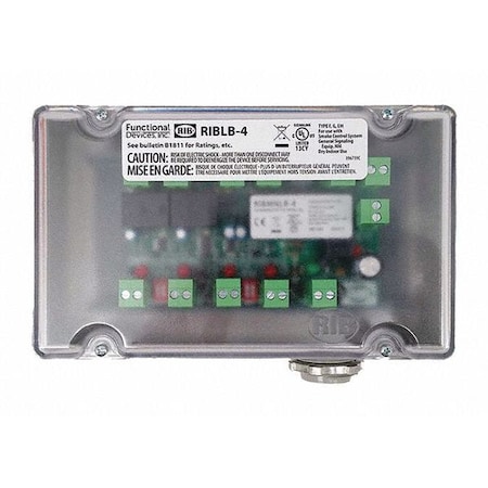 Functional Devices-Rib Enclosed AHU Fan Safety Alarm RIBLB-4