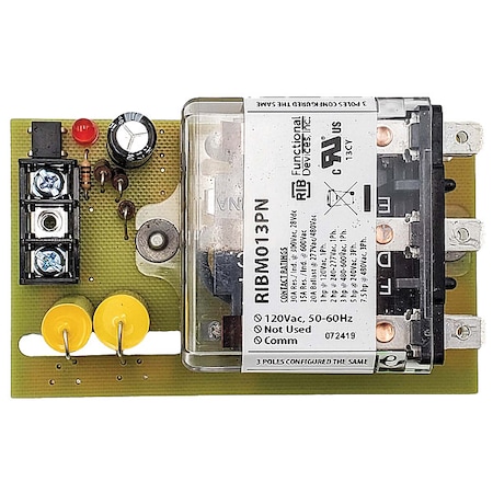 Functional Devices-Rib Track Mount Relay, 30A, 3PDT RIBM013PN