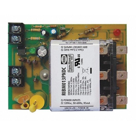 Functional Devices-Rib Track Mount Relay, 30A, 3PDT RIBM013PNDC