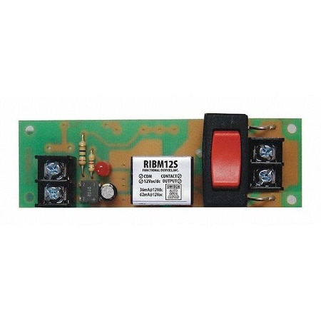 Functional Devices-Rib Track Mount Relay, 15A, SPST RIBM12S