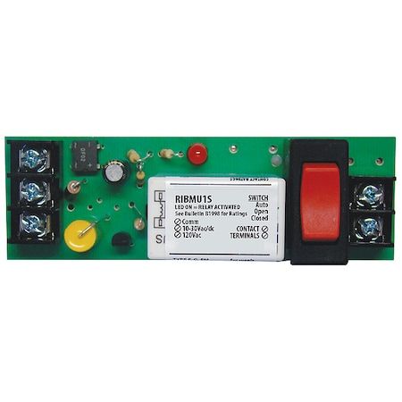 Functional Devices-Rib Track Mount Relay, 15A, SPST-N/O RIBMU1S