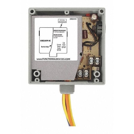 Functional Devices-Rib Enclosed SPST-N/C Relay/Analog, 20A RIBX243PV-NC