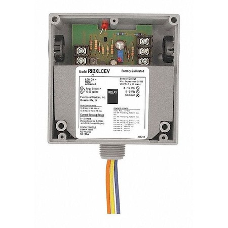 Functional Devices-Rib Enclosed Relay/Current Transducer, 5A RIBXLCEV