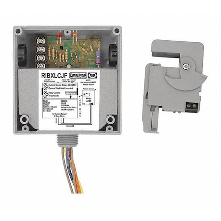 Functional Devices-Rib Enclosed Relay/Rmte Split Core, Fixed, 10A RIBXLCJF