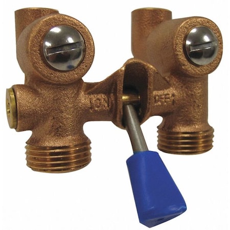 Kissler Washing Machine Valve, Solid Brass 88-2080