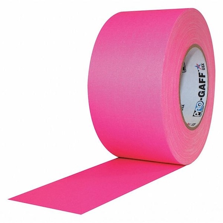 Protapes Matte Cloth Tape, 3x50yd., FL Pink Cloth PRO-GAFF