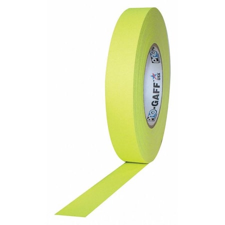 Protapes Matte Cloth Tape, 1x50yd., FL Yellow PRO-GAFF