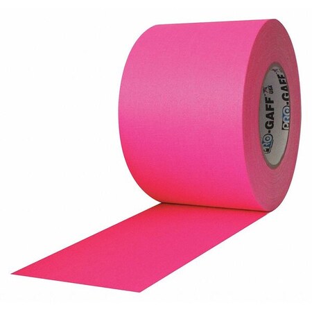 Protapes Matte Cloth Tape, 4x50yd., FL Pink Cloth PRO-GAFF