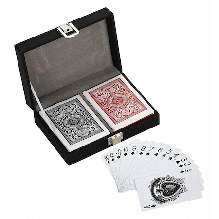 Hathaway Dual Deck Standard Play Cards w/Case BG2368