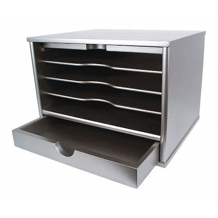 Victor Desktop Organizer, Silver S4720