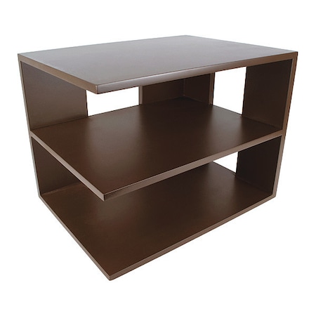 Victor Corner Shelf, Brown, Brown, Wood, Rubber, 13.2 in W, 9.8 in H, 9.7 in D B1120