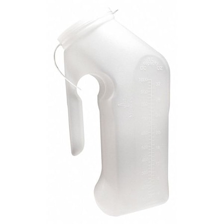 Medegen Medical Products Urinal w/Hang Hndl and Cover, Dspsbl, PK50 H140-01