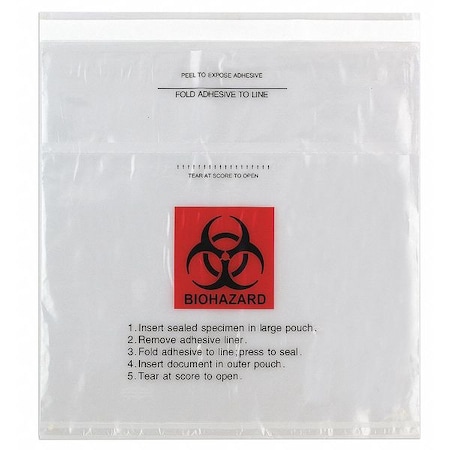 Medegen Medical Products Spec Trans Bag, 10x10", Tamper Safe, PK1000 59-93
