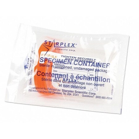 Medegen Medical Products Specimen Container w/Lid, 120mL, PK100 P02B120210OR