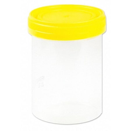 Medegen Medical Products Specimen Container w/Lid, 120mL, PK300 P02B12021YNL