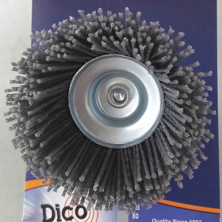 Nyalox By Dico Nyalox Cup Brush, 80 Grit, Gray, 2 1/2" 7200005