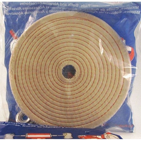 Dico Spiral Sewn Buffing Wheel, 8" dia. x 1/2" 7000248