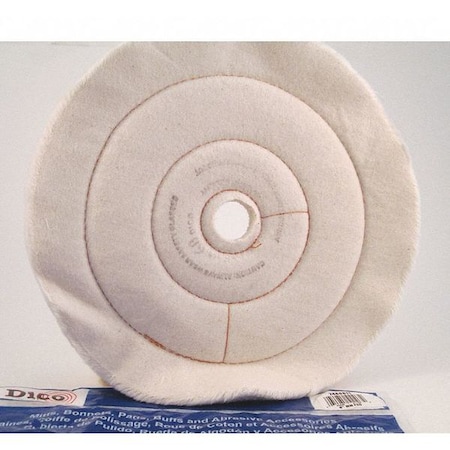 Dico Flannel Buffing Wheel, 2" dia. x 1/2" THK 7000099