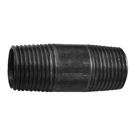 Jones Stephens 1-1/2" x 2" Black Pipe Nipple 31520