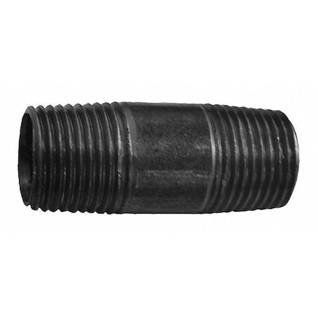 Jones Stephens 3/4" x 6" Black Pipe Nipple 30760
