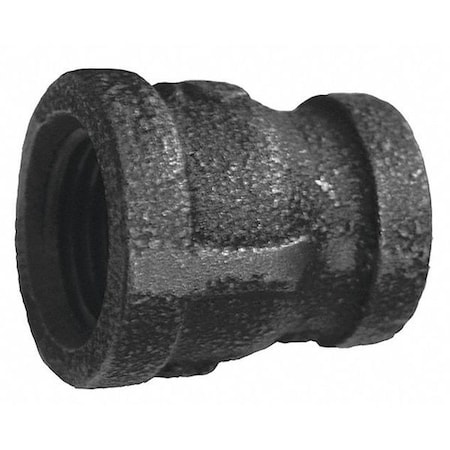 Jones Stephens 1-1/2" x 1" Black Reducing Coupling B1650304