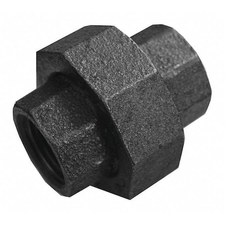 Jones Stephens 2-1/2" Black Union, Basic Pipe Fitting Material: Metal B6570520
