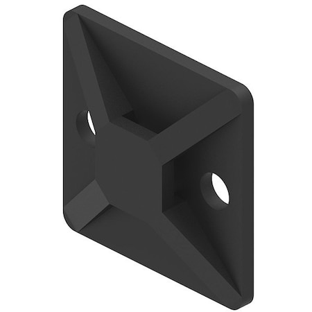 Burndy Mntg Base, Cable Ties, 6/6, Nylon, Nat, 0.99" CTB125S4C