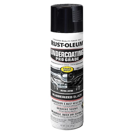 Rust-Oleum Rubberized Undercoating, Black, 15 oz 248656