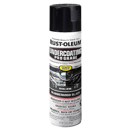 RUST-OLEUM Rubberized Undercoating, Black, 15 oz 248656