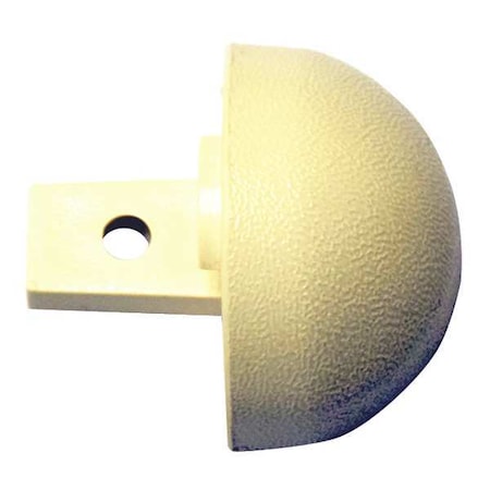 Pawling End Cap, Interior, 1-1/8 In, Vinyl, Ivory EBT-31-0-2