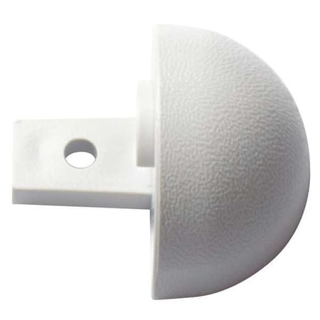 Pawling End Cap, Interior, 1-1/8 In, Vinyl, Gray EBT-31-0-210