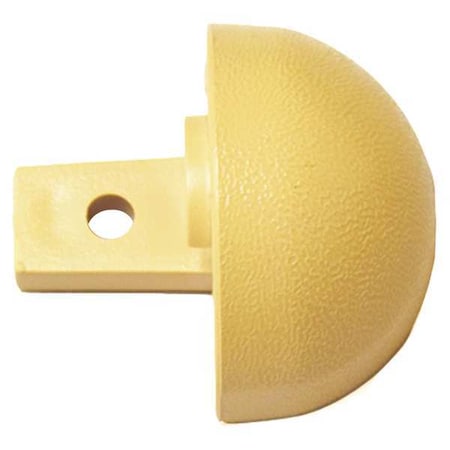 Pawling End Cap, PVC, Tan, 1 1/8 in L, 2 in H EBT-31-0-3
