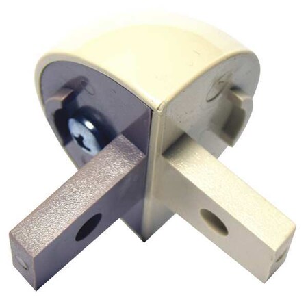 Pawling Corner, PVC, Ivory, 1 1/8 in L, 2 in H EBT-32-0-2