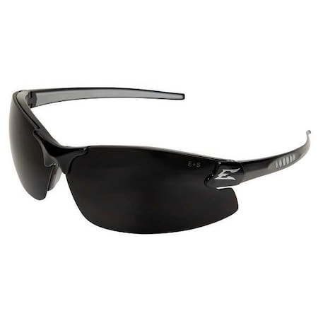 Edge Eyewear Zorge G2, Safety Glasses, Anti-Scratch, Gray Lens, Black Frame, Half-Frame DZ116-G2