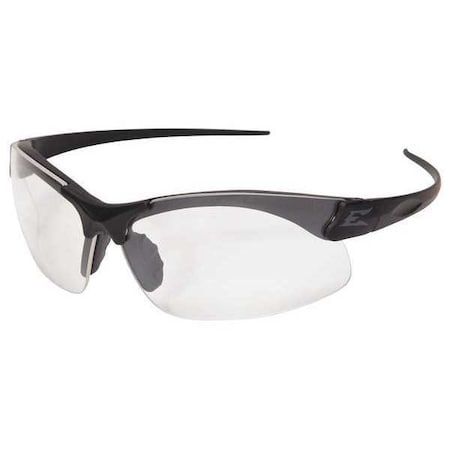 Edge Eyewear Sharp Edge Vapor Shield, Safety Glasses, Anti-Fog & Anti-Scratch, Clear Lens, Black Frame SSE611-TT