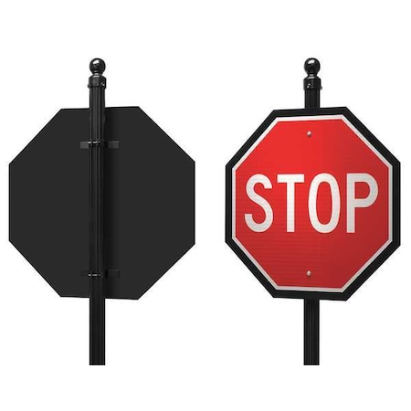 Tapco Sign Hardware, Aluminm, Blck, 36 in Octagon 203-90005 | Zoro