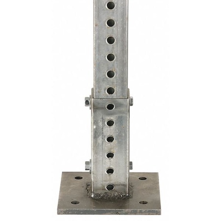 Tapco Anchor for Square Post, Square, , Galvanized steel Silver, 6 in L, 6" D 034-00142SM