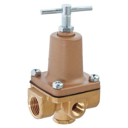 Watts Small Pressure Regulator, Brass, 300 psi 3/8 LF263A 50-175