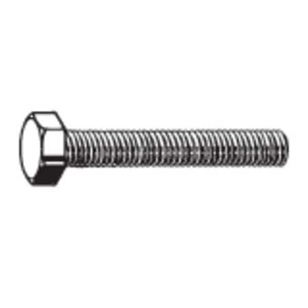 Zoro Select 18-8, 3/8"-24 Hex Head Cap Screw, Plain Stainless Steel, 1-1/4 in L, 50 PK U51007.037.0125