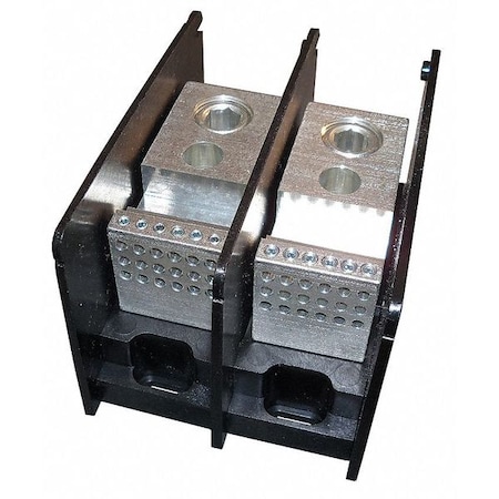 Mersen Power Distribution Block, Open, 2 Pole, 380 A Copper, 1,000 V AC/DC, Screw MPDB67492