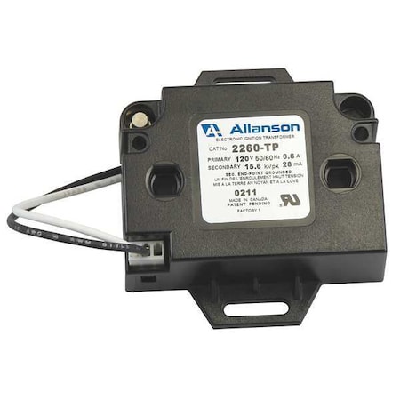 Allanson Gas Burner Ignitor, Single Pole 2260-TP