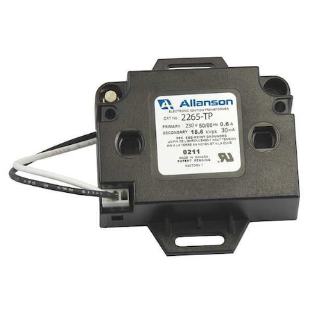 Allanson Gas Burner Ignitor, Single Pole 2265-TP