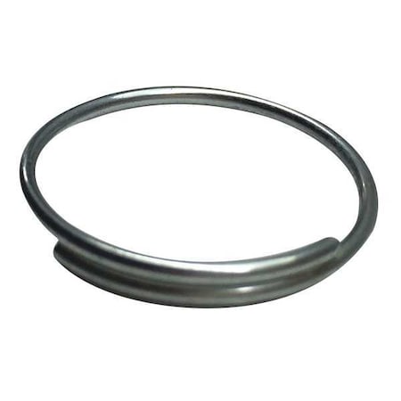 Zoro Select Split Key Ring, Gray, Steel, Split Ring, Zinc Plated 1000 PK 25DU55